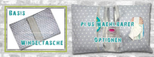 kl. Windeltasche plus Optionen