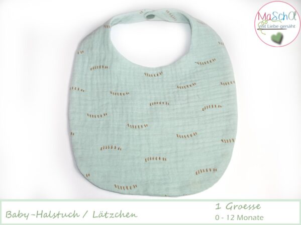 Baby-Halstuch Musselin mint BW