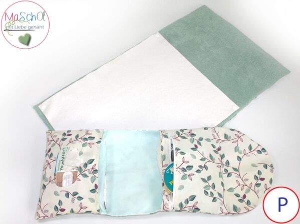 Wickelunterlage plus Wickeltasche P Eukalyptus