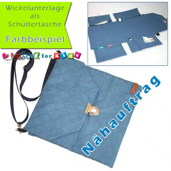Wickelunterlage als Schultertasche für unterwegs
