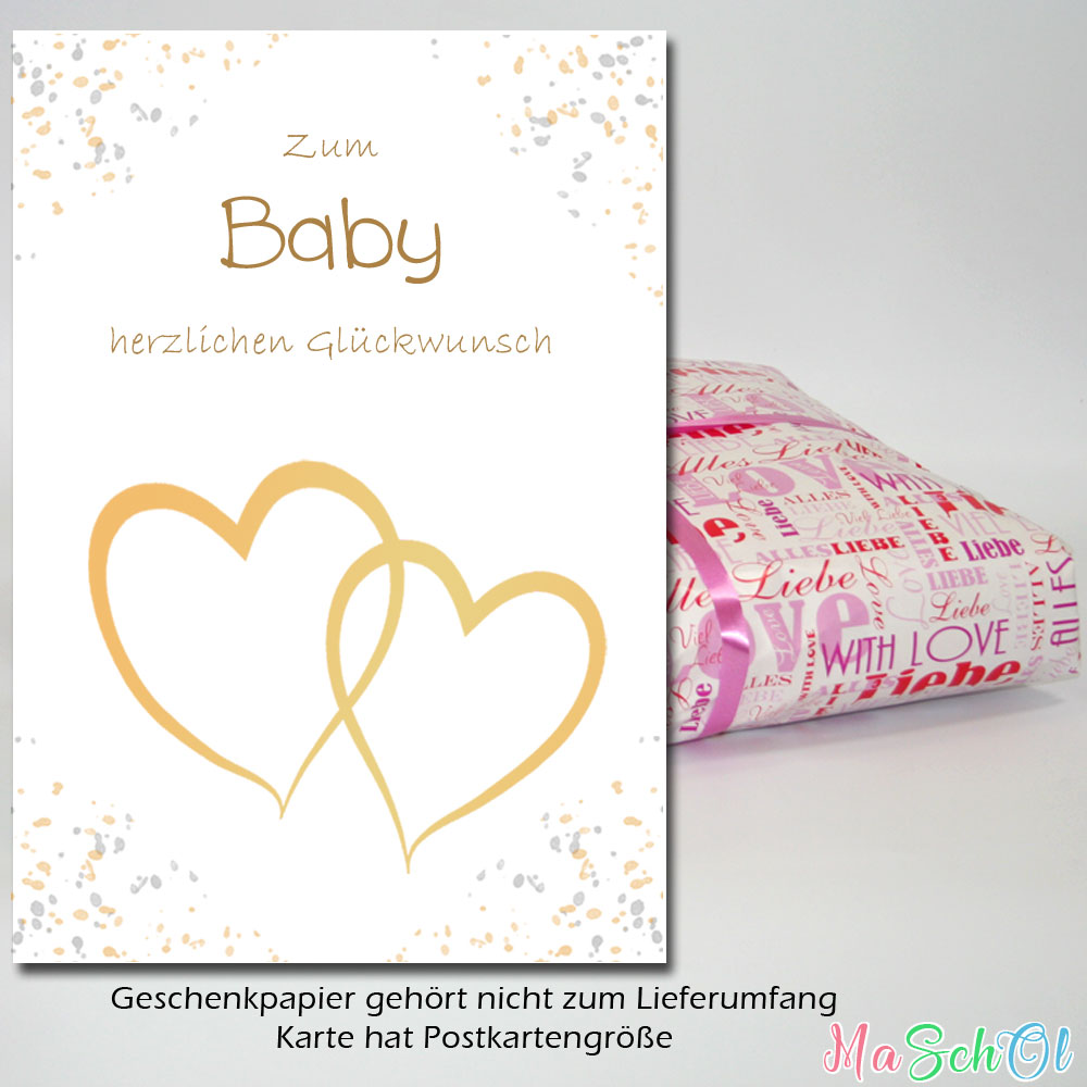 Zum Baby die besten Wünsche