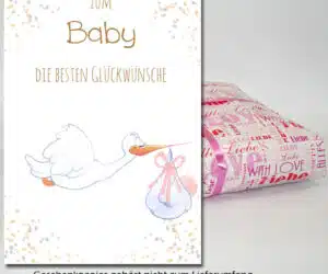 zum Baby die besten Glückwünsche