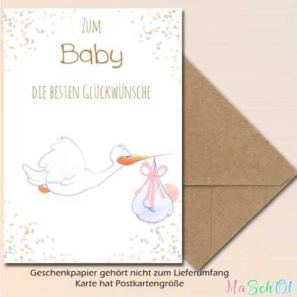 Zum Baby herzlichen Glückwunsch