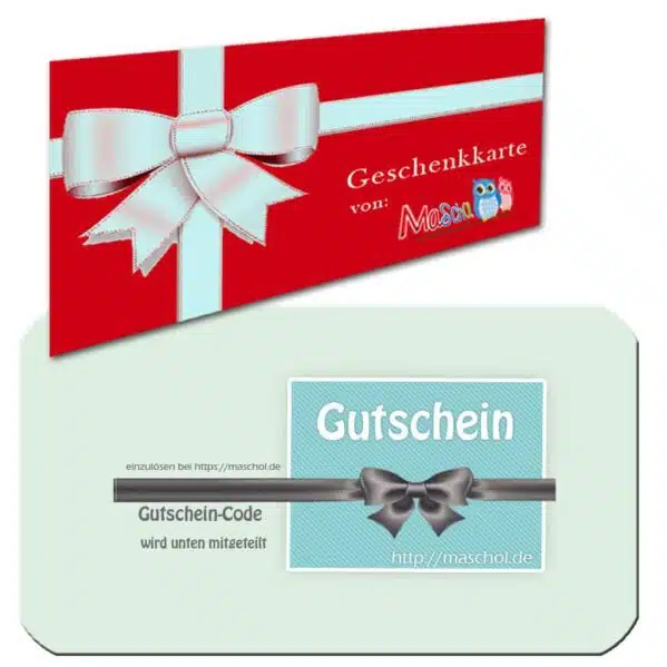 Geschenkgutschein von Maschol