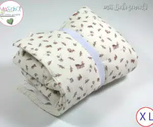 Wickelunterlage plus Wickeltasche Musselin Hase