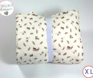 Wickelunterlage plus Wickeltasche Musselin Hase