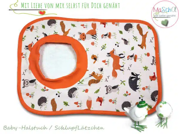 Schlupflätzchen Halstuch Waldtiere