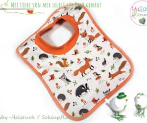 Schlupflätzchen Halstuch Waldtiere
