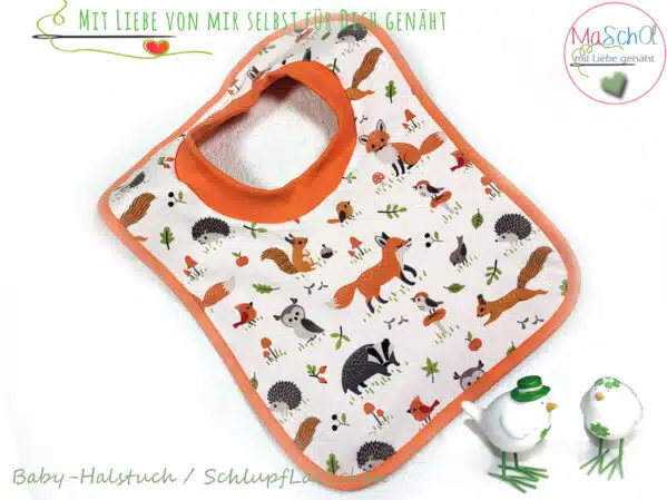 Schlupflätzchen Halstuch Waldtiere