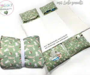 Wickelunterlage Wickeltasche Musselin Waldtiere