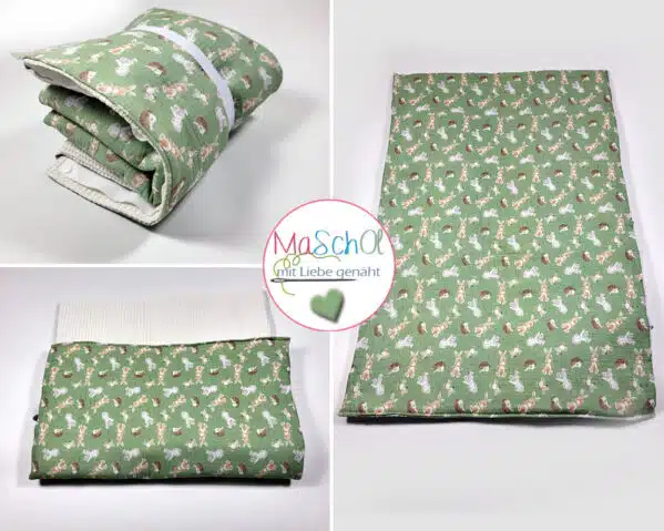 Wickelunterlage Wickeltasche Musselin Waldtiere – Bild 4