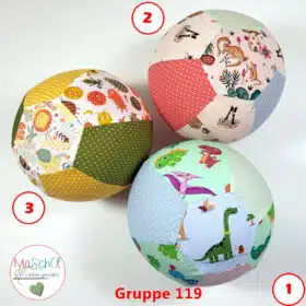 Luftballonhuelle aus buntem Stoff 119-1-3