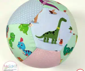 Luftballonhuelle aus buntem Stoff 119-1