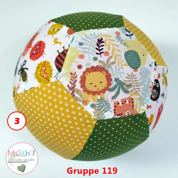 Luftballonhuelle aus buntem Stoff 119-3