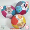 Luftballonhülle aus buntem Stoff